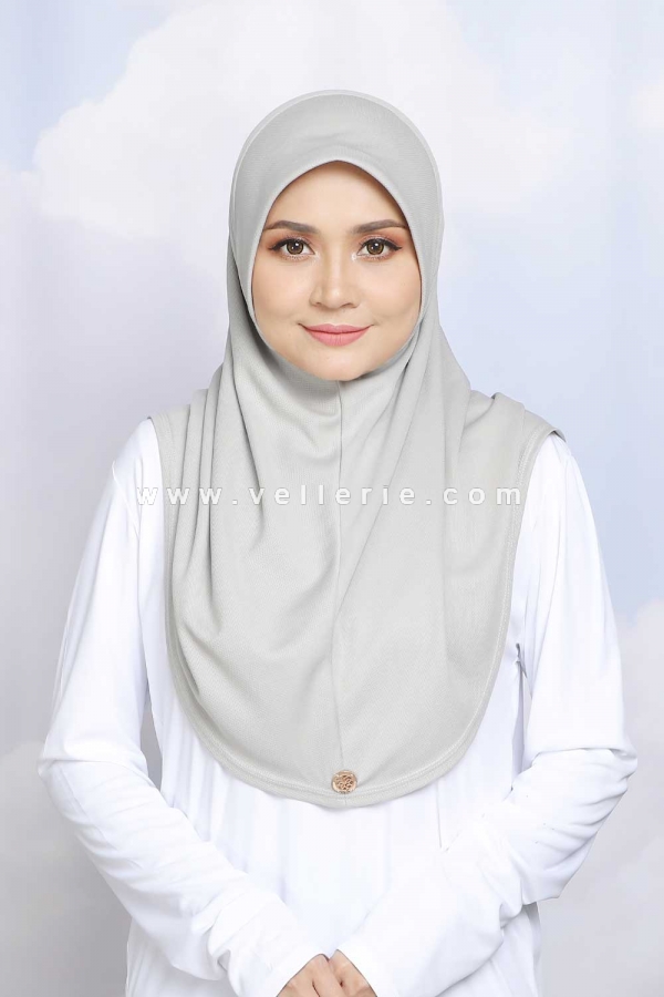 Tudung Adeela Active Size M - Silver Tudung Adeela Active Size M - Silver